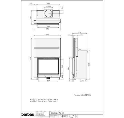 Evolux 70/55  Barbas