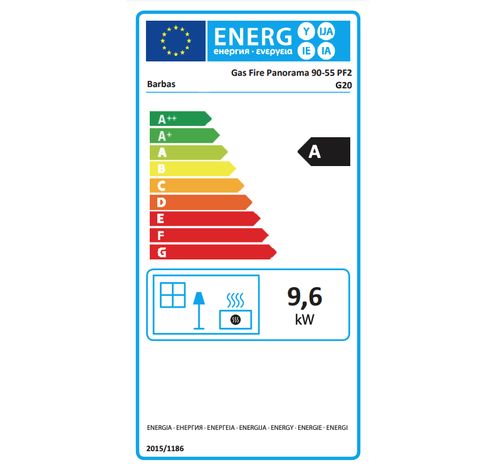 Gas Fire Panorama 90-55  Barbas