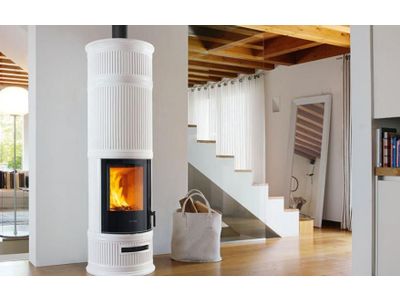 E929 C Hermetic bianco antico decori blu verdemare