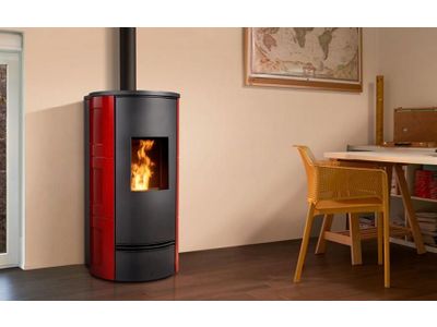 P920 K Verde mirto top flue outlet