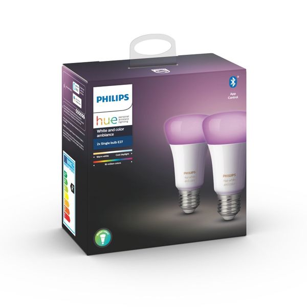 Philips Lighting Hue White and color ambiance E27 2x 