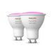 Philips Lighting Hue White and color ambiance Verpakking met 2 stuks, GU10