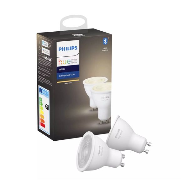 Philips Lighting Hue White Verpakking met 2 stuks, GU10