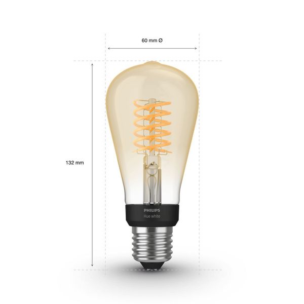 Philips Lighting Hue White filament Set van 1 ST64 E27 Filament Edison