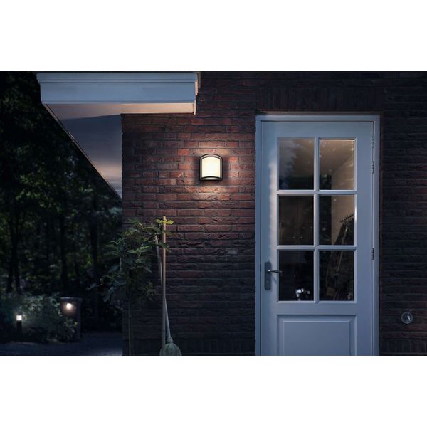 Philips Lighting Samondra wall lantern anthracite 1x12W