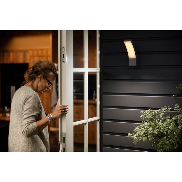 Philips Lighting Splay Wall Anthracite 12W 27K HV