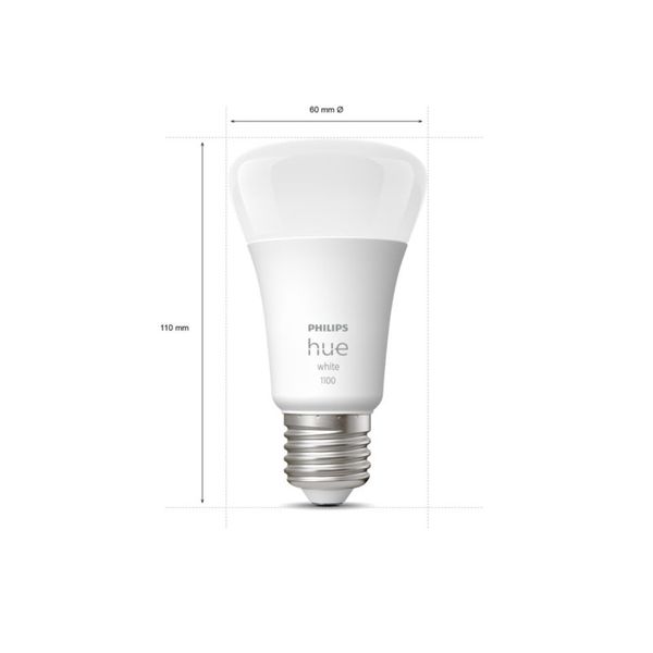 Philips Lighting Hue A60 slimme lamp Fitting E27 1100K zacht warmwit