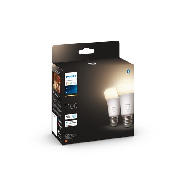 Philips Lighting Hue A60 slimme lamp Fitting E27 1100K zacht warmwit (2-pack)