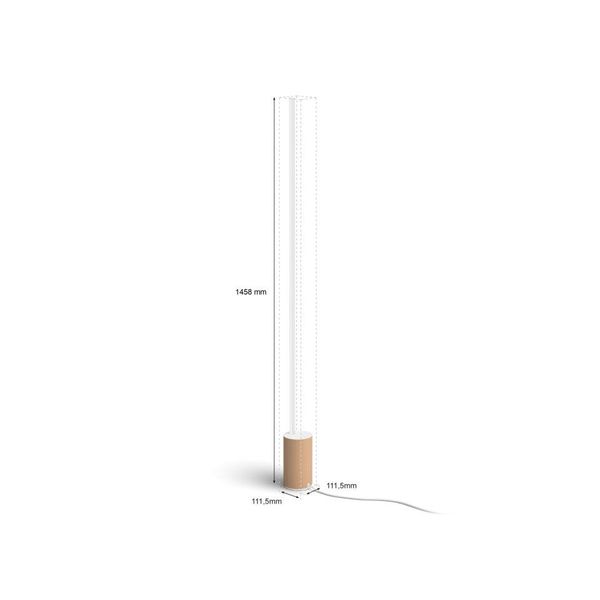 Philips Lighting Signe Hue White and Color Ambiance gradient vloerlamp Oak