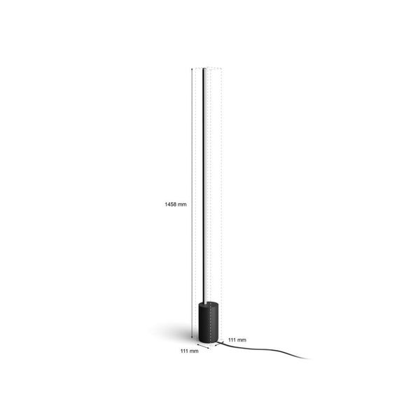 Philips Lighting Signe Hue White and Color Ambiance gradient vloerlamp Black