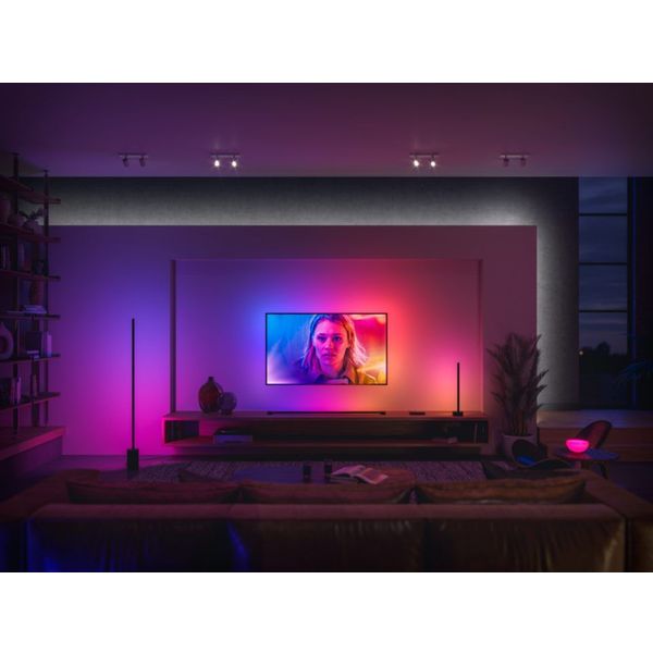 Philips Lighting Signe Hue White and Color Ambiance gradient vloerlamp Black