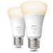 Philips Lighting Hue A60 slimme lamp Fittting E27 800K zacht warmwit (2-pack)