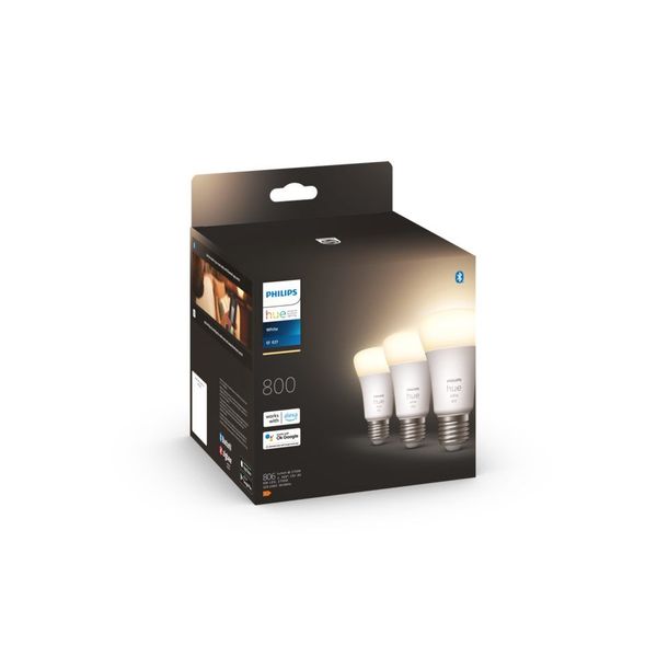 Philips Lighting Hue A60 slimme lamp Fitting E27 800K zacht warmwit (3-pack)