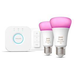 Philips Lighting Hue Starterkit 3x E27 slimme lampen (1100) + dimmer switch