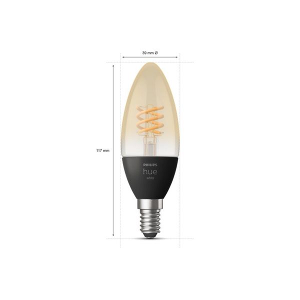 Philips Lighting Hue Filament Lamp White E14 2pcs