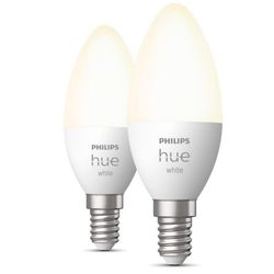 Philips Lighting Hue B39 Fitting E14 slimme lamp zacht warmwit 2-pack