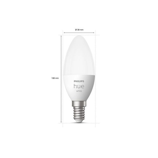 Philips Lighting Hue B39 Fitting E14 slimme lamp zacht warmwit 2-pack