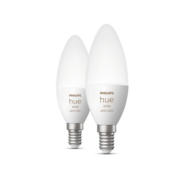 Philips Lighting Hue White and Color Ambiance Losse kaarslamp E14 duopack