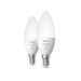 Philips Lighting Hue White and Color Ambiance Losse kaarslamp E14 duopack