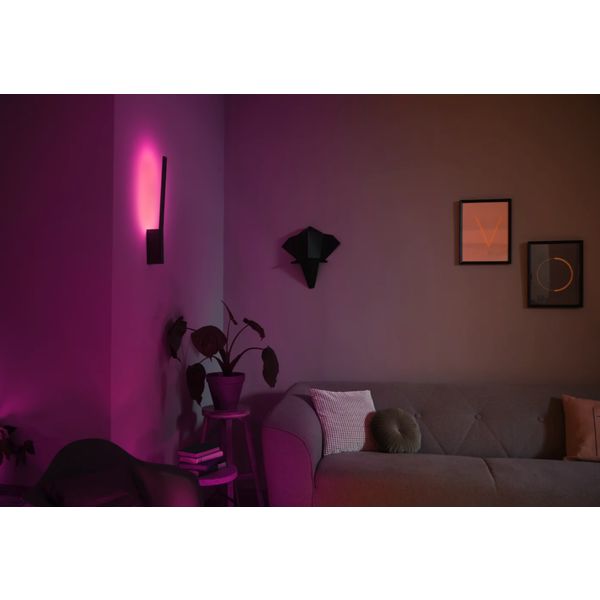 Philips Lighting Liane Hue White and Color Ambiance wandlamp (uitbreiding) Black