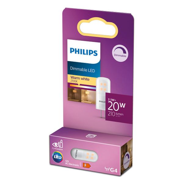 Philips Lighting LED-capsule G4 2,1W-20W WW Dimbaar    