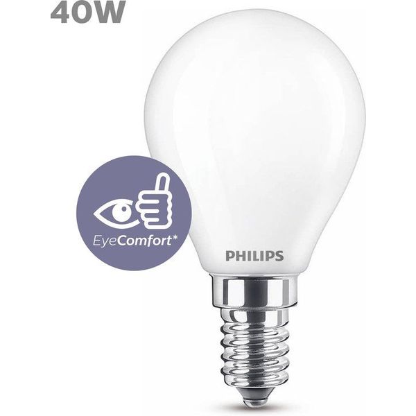 Philips Lighting LED-lamp Classic E14 P45 4,3W-40W CW          