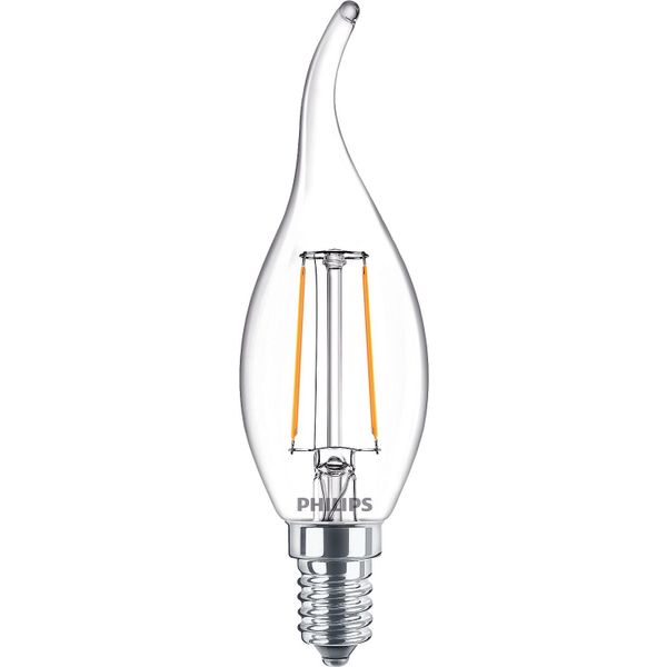 Philips Lighting LED kaarslamp Filament E14 BA35 2W-25W     