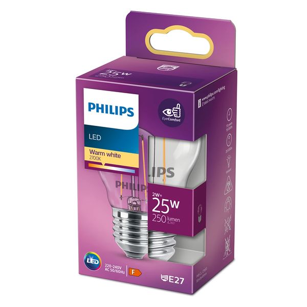 Philips Lighting LED-lamp Kogellamp Filament E27 P45 2W-25W      