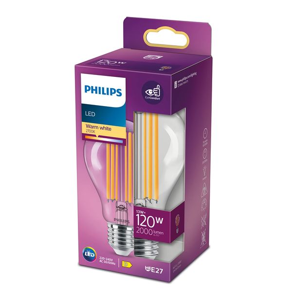 Philips Lighting LED-lamp Filament E27 A67 13W-120W    