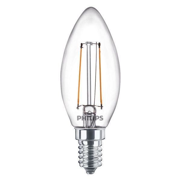 Philips Lighting LED kaarslamp Filament E14 B35 2W-25W      