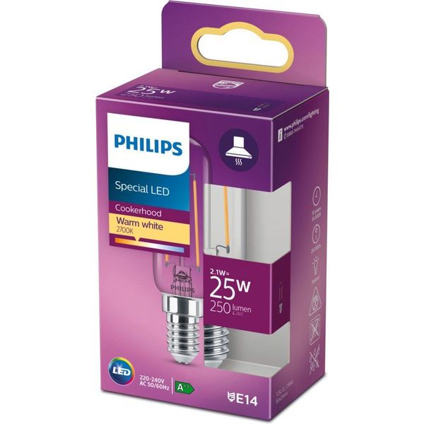 Philips Lighting LED-lamp Filament E14 T25L 2,1W-25W   