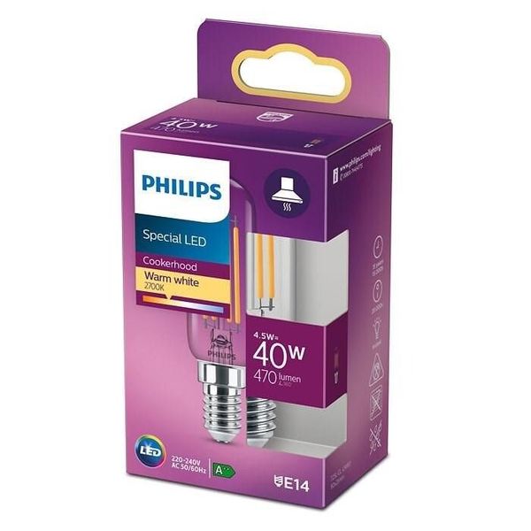 Philips Lighting LED kaarslamp Filament E14 T25L 4,5W-40W   