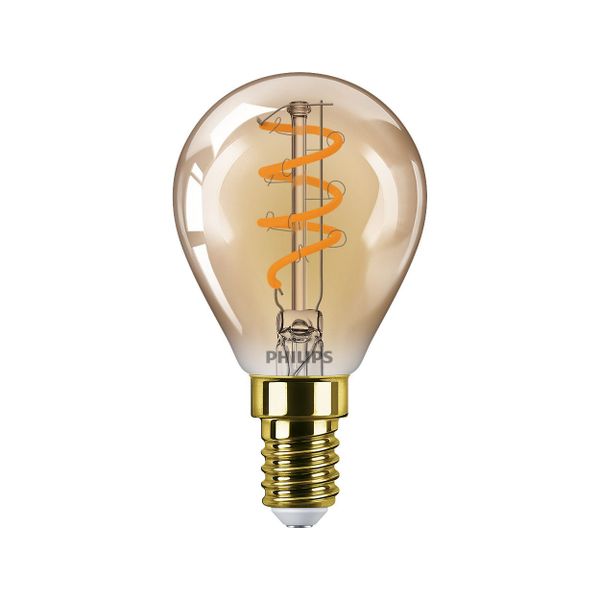 Philips Lighting LED kogellamp Gold E14 P45 2,6W-15W Dimbaar