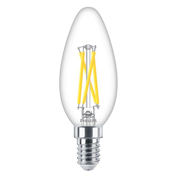 Philips Lighting LED kaarslamp Filament E14 B35 2,5W-25W Dimbaar 