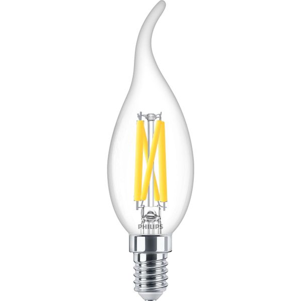 Philips Lighting LED kaarslamp Filament E14 BA35 3,4W-40W Dimbaar