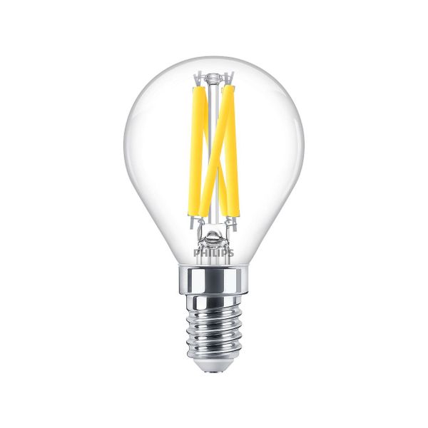 Philips Lighting LED kogellamp filament E14 P45 3,4W-40W Dimbaar 