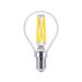 Philips Lighting LED kogellamp filament E14 P45 3,4W-40W Dimbaar 