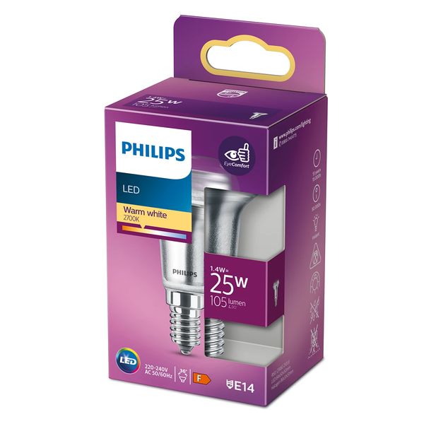 Philips Lighting LED-reflector E14 R50 1,4W-25W Warmwit