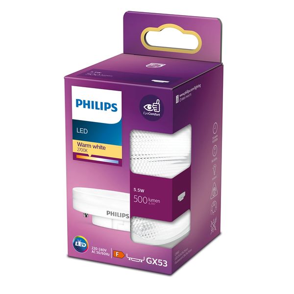 Philips Lighting LED-spot GX53 5,5W-500lumen Warmwit        