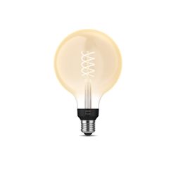 Philips Lighting Hue White filament 1-pack G125 E27 Globe met zichtbare gloeidraad