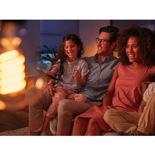 Philips Lighting Hue White filament 1-pack G125 E27 Globe met zichtbare gloeidraad