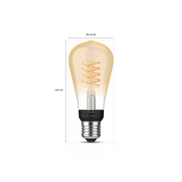 Philips Lighting Hue White filament ST64 Edison - E27 slimme lamp