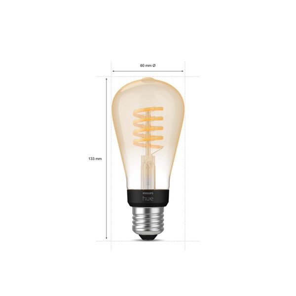 Philips Lighting Hue White ambiance filament ST64 - E27 slimme lamp