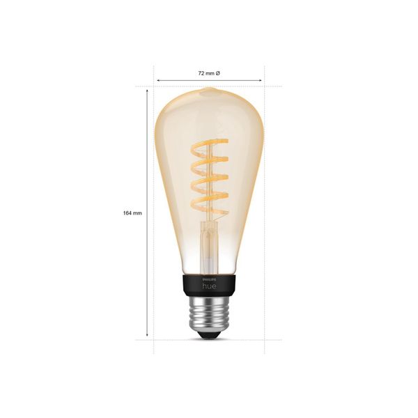 Philips Lighting Hue White ambiance filament ST72 Edison - E27 slimme lamp