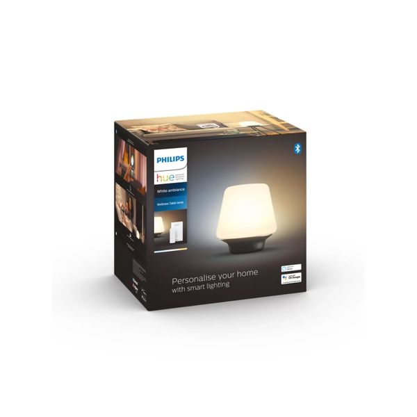 Philips Lighting Hue White ambiance Wellness tafellamp Black