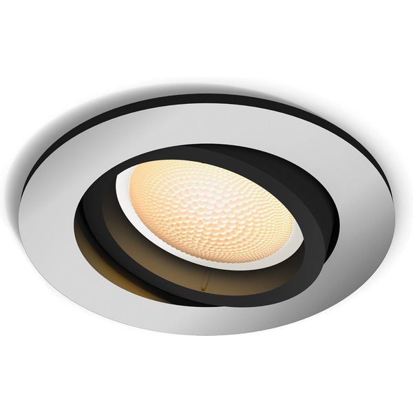 Philips Lighting Milliskin Hue White ambiance inbouwspot 1x5W aluminium