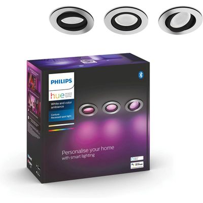 Centura Hue recessed R. aluminium 3x5.7W  Philips Lighting