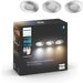 Philips Lighting Adore Hue White ambiance badkamer inbouwdownlight (3-pack) 3x5W 230V Chrome