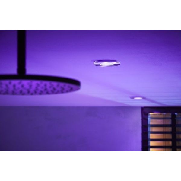 Philips Lighting Xamento Hue White and Color Ambiance inbouwspot 1x5.7W Black