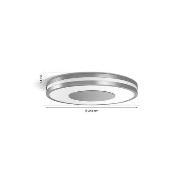 Philips Lighting Being Hue White ambiance plafondlamp Aluminium